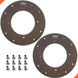 Kit 2 Lona Freio   12 Rebite Latão Trator Valmet 65 68 78 80