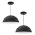 Kit 2 Luminárias De Teto Led Meia Lua 34cm Interior Branco