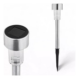 Kit 2 Luminárias Espeto Solar Poste Jardim Recarregável Led
