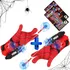 Kit 2 Luva Homem Aranha Lança Teia Spider Brinquedo Infantil