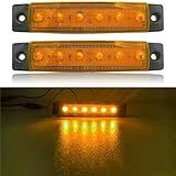 Kit 2 Luz Navegação 6 Leds Barco Lancha Caiaque Iate Náutica 12v Amarelo Azul Branco Verde Ou Vermelho Amarelo 