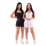Kit 2 Macaquinho Fitness Academia Liso Zero Transparencia