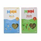 Kit 2 Macarrão Infantil Papapá Mini Fusilli Mini Elbow