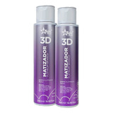 Kit 2 Magic Color 3d Matizador Platinum Branco 500ml Platina