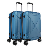 Kit 2 Malas Viagem Bordo Pequena De Mão Rodinhas Dupla 360