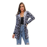 Kit 2 Malha Feminina De Tricot Lã Blusa Kimono Cardigan