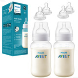 Kit 2 Mamadeiras Avent Clássica Anti cólica 330ml Original