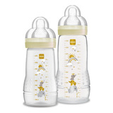 Kit 2 Mamadeiras Easy Active 270 330ml 2m Neutra Mam
