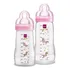 Kit 2 Mamadeiras Mam Easy Active 270/330ml Mais 2 Meses Rosa