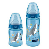 Kit 2 Mamadeiras My 1st 150 300ml First Choice Azul Nuk