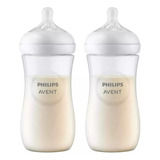 Kit 2 Mamadeiras Pétala 330ml Com Bico 4 3m Philips Avent