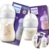 Kit 2 Mamadeiras Philips Avent Pétala 125 260 Ml Rn 0m A 3m Cor Girafa Animais