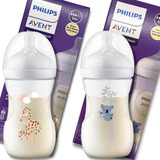 Kit 2 Mamadeiras Philips Avent Pétala 260 Ml Bico 1m 3 0
