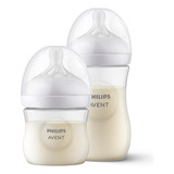 Kit 2 Mamadeiras Philips Avent Pétala Anticólica Transp 125ml 260ml Cor Transparente