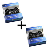 Kit 2 Manete Controle Compativel Sem Fio Playstation 3 Ps3