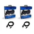 Kit 2 Manete Controle Compativel Sem Fio Ps3 Cabo Carregador - Bertolinstore