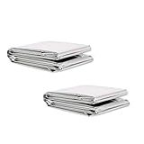Kit 2 Mantas Cobertor Térmico Aluminizado Isolante Emergência Resgate