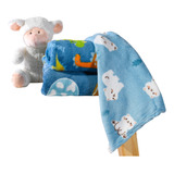 Kit 2 Mantas Soft De Bebê Infantil Cobertor Microfibra