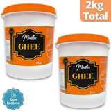Kit 2 Manteigas Ghee 1kg Tradicional Clarificada   Madhu