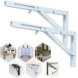 Kit 2 Mão Francesa Dobrável 35cm Suporte Para Prateleira Mesa Cantoneira Retratil