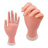 Kit 2 Mãos De Treinamento Nail Designer Unhas De Gel Fibra