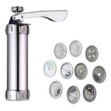 Kit 2 Máquina Para Moldar Biscoito Com 10 Moldes Biscoiteira