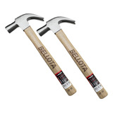 Kit 2 Martelo Carpinteiro Bellota 31mm Cabo Curto