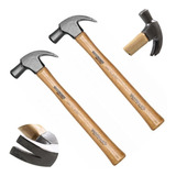 Kit 2 Martelo Unha Tramontina 27mm Reforçado C cabo Madeira