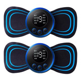 Kit 2 Massageador Portátil Elétrico Recarregável Dor Pescoço