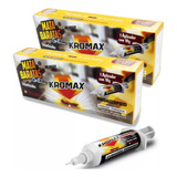 Kit 2 Mata Barata Seringa Gel Kromax 10g Bisnaga
