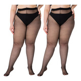Kit 2 Meia Calça Plus Size Fio 15 Efeit Maquiage Trifil 6395