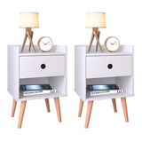 Kit 2 Mesas De Cabeceira Decore Retrô Várias Cores