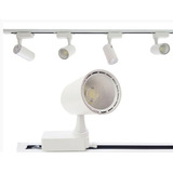 Kit 2 Metros Trilho De Eletrificado Branco C 6 Spot Led 10w
