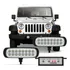 Kit 2 Milha Strobo Safetycar Slim - 16 Leds Bco Corpo Preto