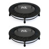 Kit 2 Mini Cama Elastica Jump Profissional Proteção Dvd
