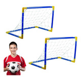 Kit 2 Mini Gol Futebol Brinquedo