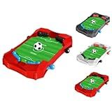 KIT 2 Mini Jogo Futebol De Mesa Portátil Brinquedo Infantil Arena PEBOLIM GOL A GOL ESTILO PINBALL LANÇADOR BOLA FOOTBALL GAME 18CM VERMELHO 