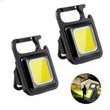 Kit 2 Mini Lanterna Led Recarregável Usb Portátil Abridor