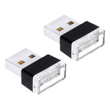 Kit 2 Mini Led Usb Luz Ambiente Interior Carro Casa Pc Gamer