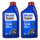 Kit 2 Mobil Super 2000 X3 10w40 Api Sp Semissintético