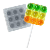 Kit 2 Moldes Pirulitos Fidget Pop It Quadrado Isomalt 150g