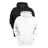 Kit 2 Moletom Blusa De Frio Canguru Lisa Envio Imediato