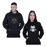 Kit 2 Moletom Unissex Casal Banguela E Furia Dragão Blusa