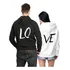 Kit 2 Moletons Casal Namorados Love Blusa Moletom Canguru 