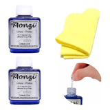 Kit 2 Monzi 35 Ml Limpa Prata 1 Flanela Magica Original