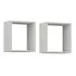 Kit 2 Nicho Prateleira 30x30x10 Na Cor Branca Fosco 100%mdf