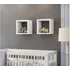 Kit 2 Nichos Quadrado 30x30x10 Mdf Branco Quarto Sala 