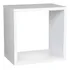 Kit 2 Nichos Quadrado Quarto Parede Branco 30x30x10 Mdf