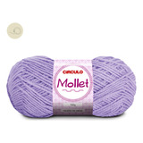 Kit 2 Novelos Lã Mollet 100g Círculo Para Croche Trico