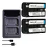 Kit 2 Np-f550/np-f570 P/ Sony Handycam Ccd-trv58 Trv68 Trv65